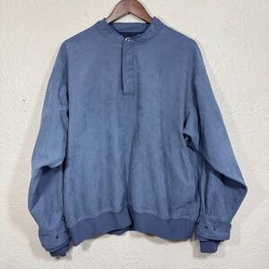 Zero Restriction Golf Jacket Lg Pullover 1/4 Snap Slate USA Windstopper Pockets